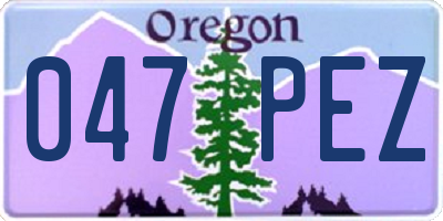 OR license plate 047PEZ