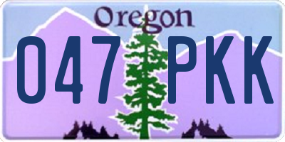 OR license plate 047PKK