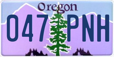 OR license plate 047PNH