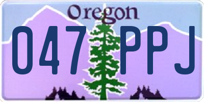OR license plate 047PPJ