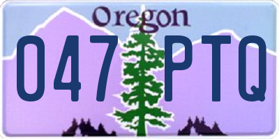 OR license plate 047PTQ
