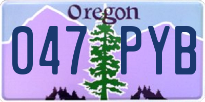 OR license plate 047PYB
