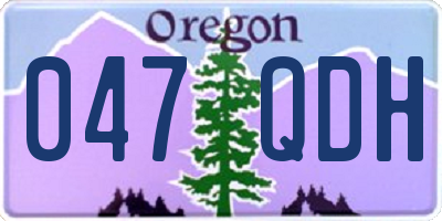 OR license plate 047QDH