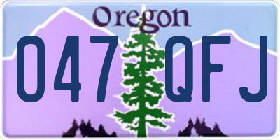 OR license plate 047QFJ