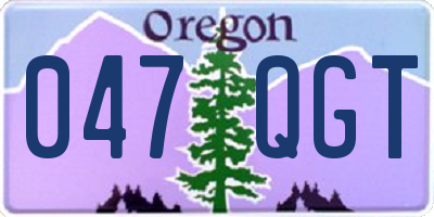 OR license plate 047QGT