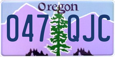 OR license plate 047QJC