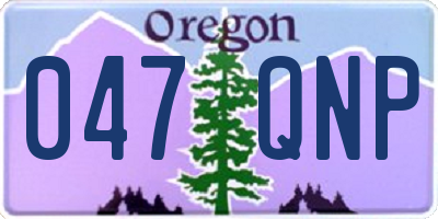 OR license plate 047QNP