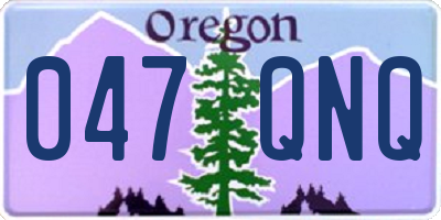 OR license plate 047QNQ