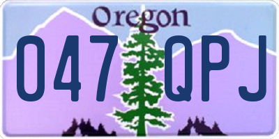 OR license plate 047QPJ
