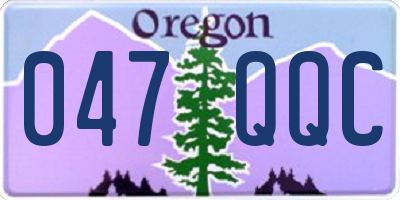 OR license plate 047QQC