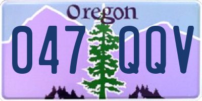 OR license plate 047QQV
