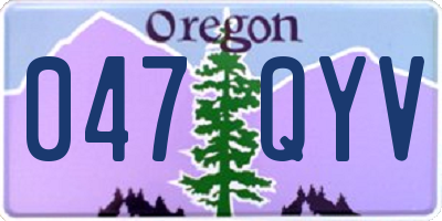 OR license plate 047QYV