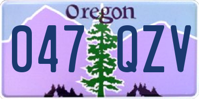 OR license plate 047QZV