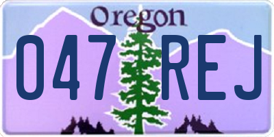 OR license plate 047REJ