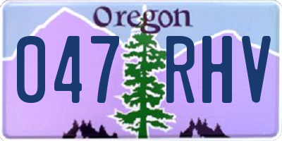 OR license plate 047RHV