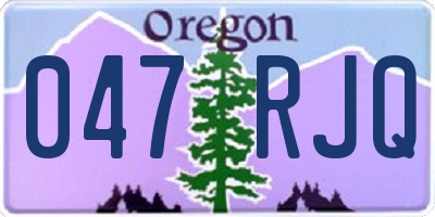 OR license plate 047RJQ