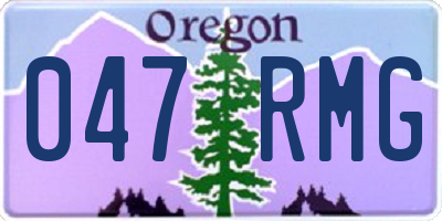 OR license plate 047RMG