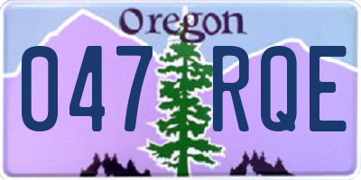 OR license plate 047RQE