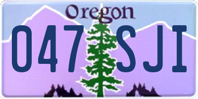 OR license plate 047SJI