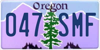 OR license plate 047SMF