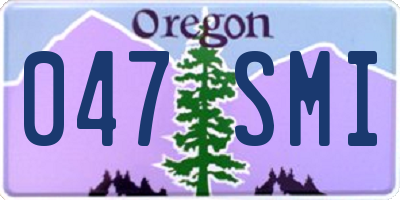 OR license plate 047SMI