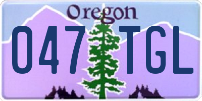 OR license plate 047TGL