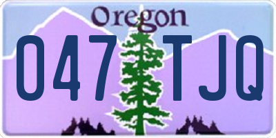 OR license plate 047TJQ