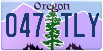 OR license plate 047TLY