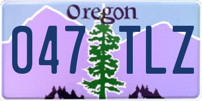 OR license plate 047TLZ