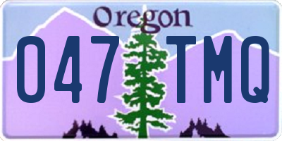 OR license plate 047TMQ