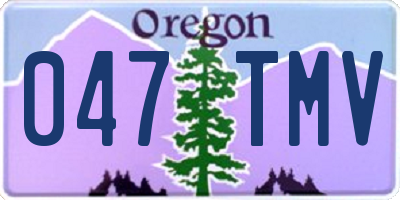 OR license plate 047TMV
