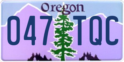 OR license plate 047TQC