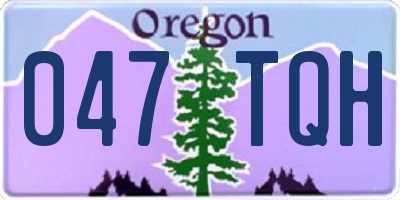 OR license plate 047TQH