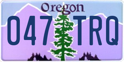 OR license plate 047TRQ