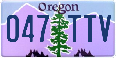 OR license plate 047TTV