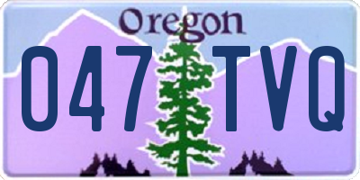 OR license plate 047TVQ