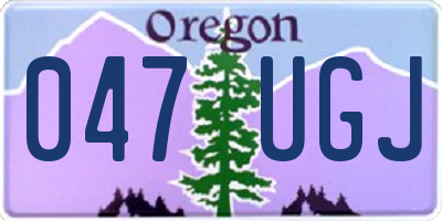 OR license plate 047UGJ