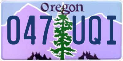 OR license plate 047UQI