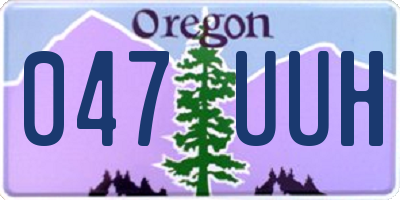 OR license plate 047UUH