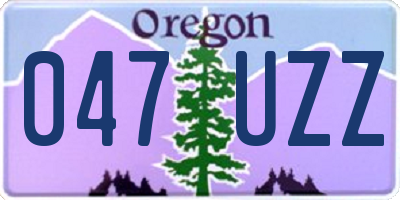 OR license plate 047UZZ