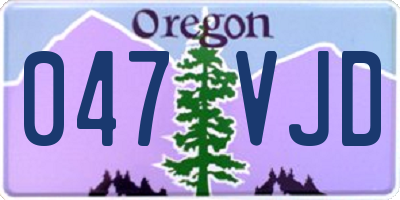 OR license plate 047VJD