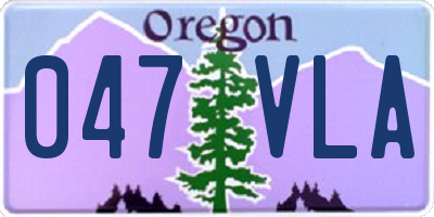 OR license plate 047VLA
