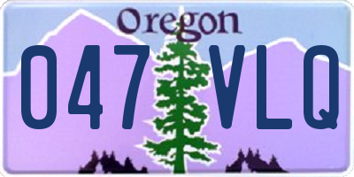 OR license plate 047VLQ