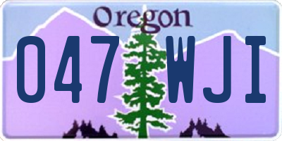 OR license plate 047WJI