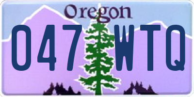 OR license plate 047WTQ