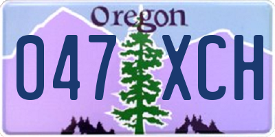 OR license plate 047XCH