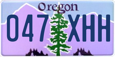 OR license plate 047XHH