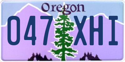 OR license plate 047XHI