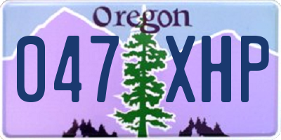 OR license plate 047XHP