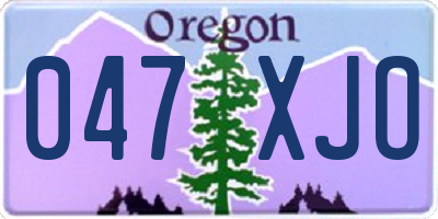 OR license plate 047XJO